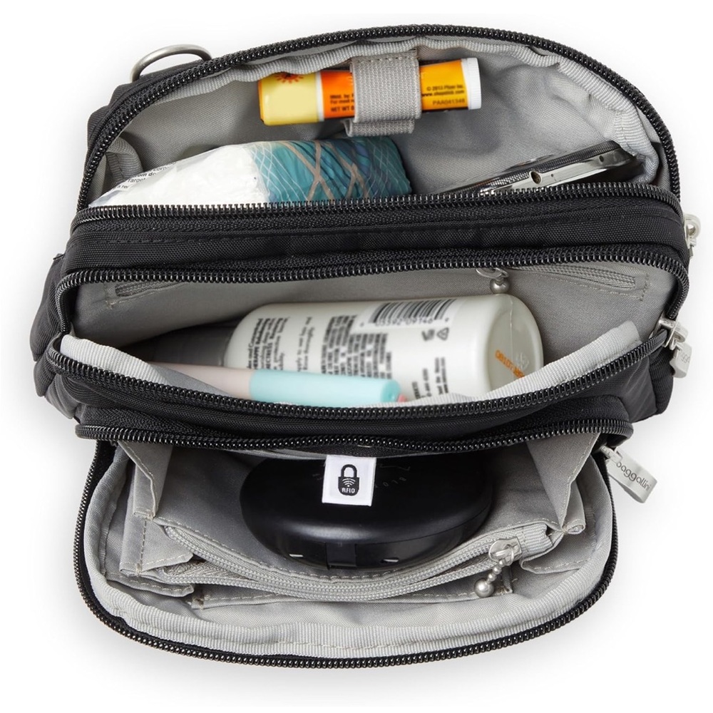 Baggallini Dark Blue Messenger Bag - Picture 7 of 13